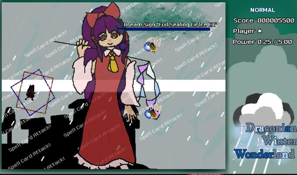 Touhou: Draconian Winter Wonderland screenshot 3