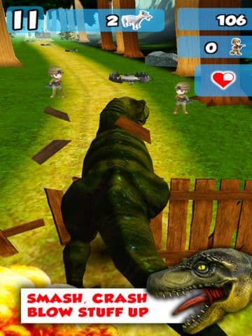 A Rex Rampage With 3D - Dangerous Dinosaurs Walking & Run-ning to Destroy & Devour Everything! screenshot 2