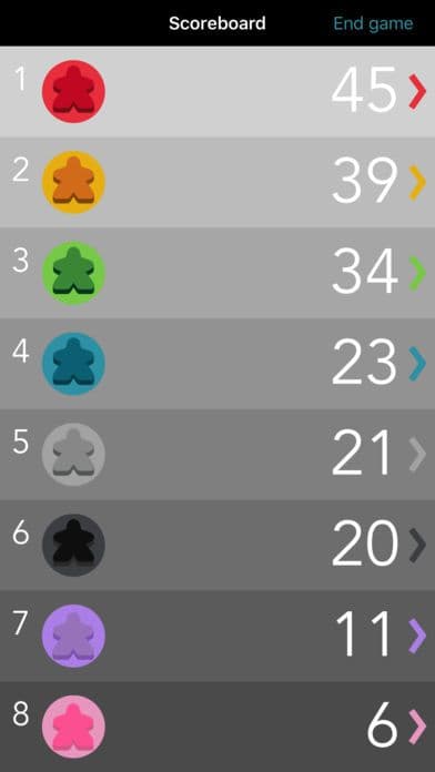 Carcassonne Scoreboard screenshot 4