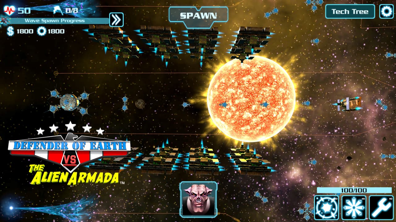 DEFENDER OF EARTH VS THE ALIEN ARMADA screenshot 5