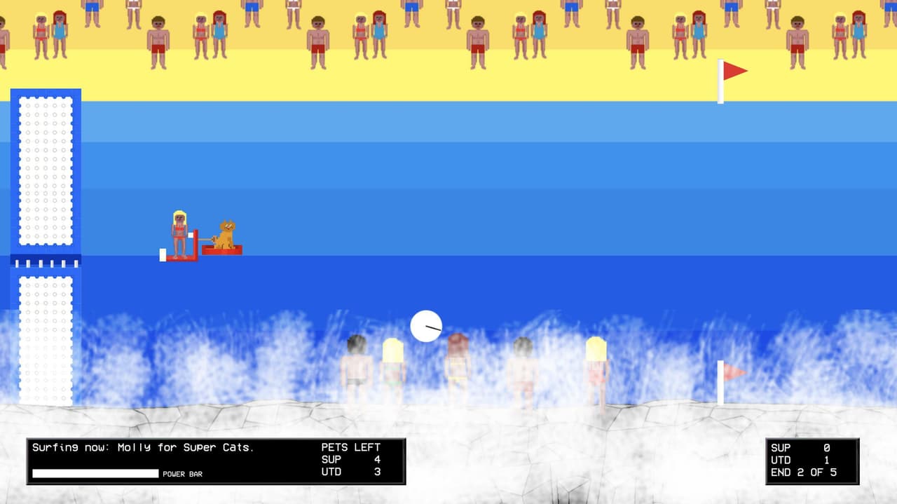 Pets on the Beach - Animal Dinghy Surfing screenshot 2