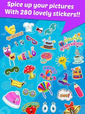 StickonPic Photo booth: Fun sticker app editor and props for adults screenshot 5