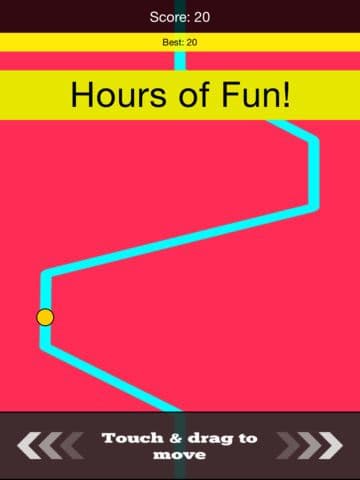Follow the Thin Line - Move the Dot with Your Finger