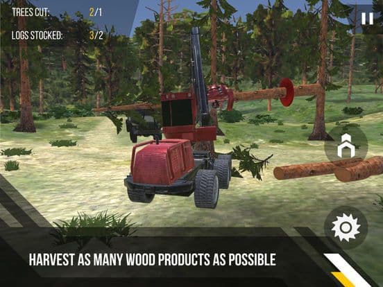 Forest Harvester Tractor 3D