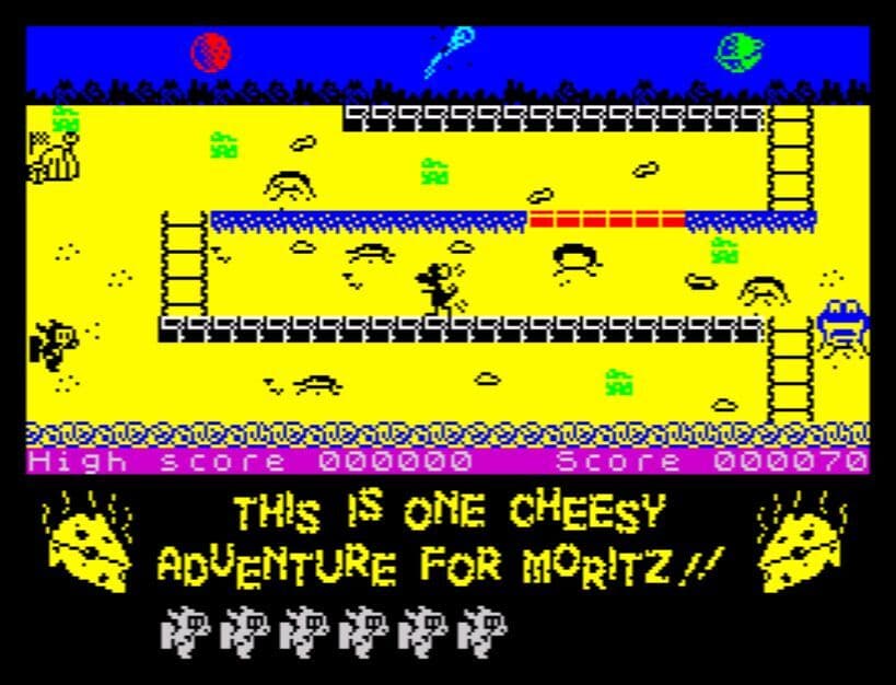 CHEESY CHASE: MORITZ AND THE MILDEWED MOON (128K) screenshot 6