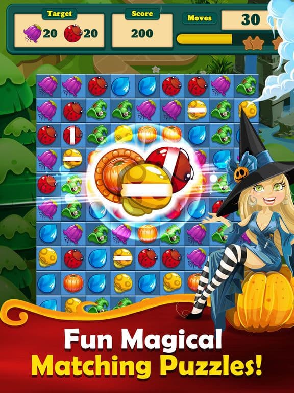 Witchy Wizard Magic Match-3 screenshot 2