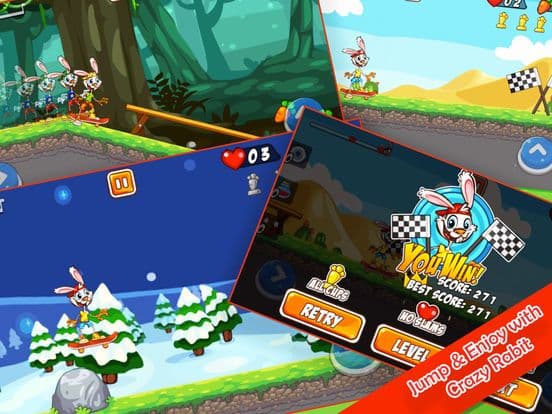 Play Rabbit Skater Dash -True Skating Champ Run! screenshot 4