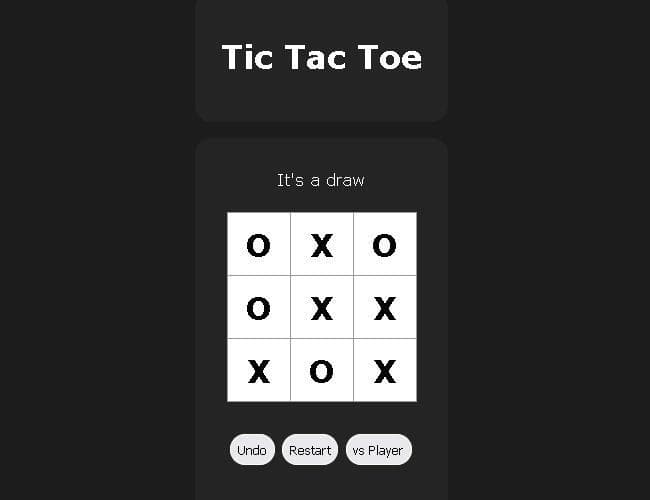 Tic Tac Toe (itch) (swilliamsio) screenshot 4