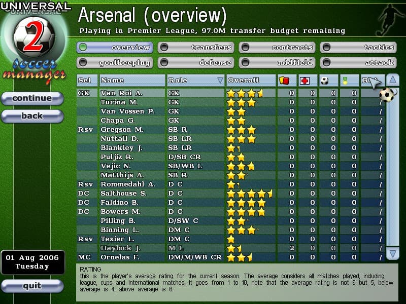 Universal Soccer Manager 2 screenshot 5
