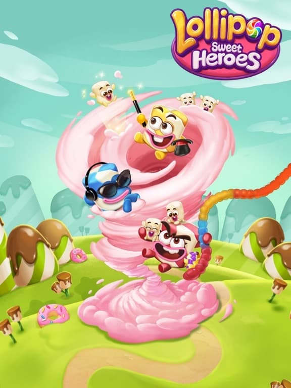 Lollipop Sweet Heroes Match3 screenshot 2