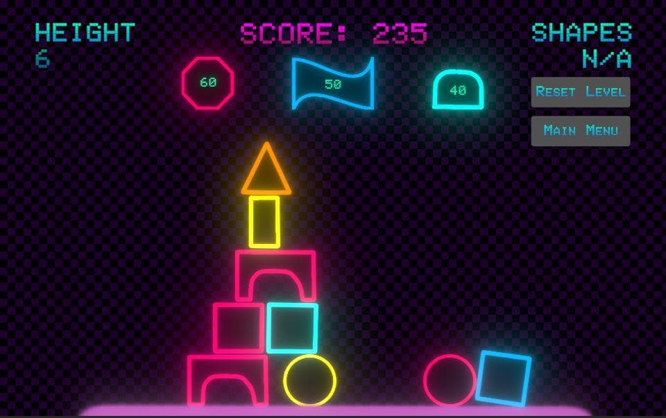 Neon Tower Ludum Dare 49