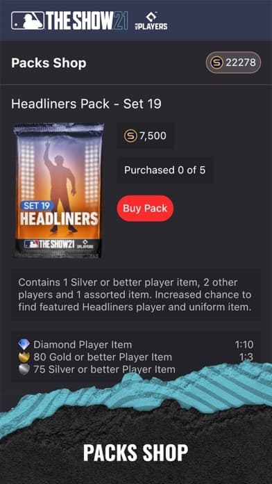 MLB The Show 21 Companion App screenshot 3