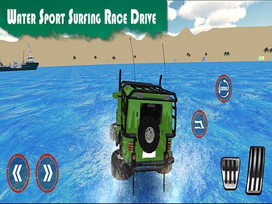 Real Water Surfer: Epic Beach Car Driving
