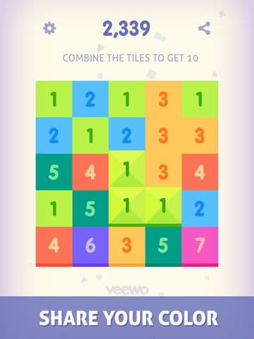 Just Get 10 - Simple fun sudoku puzzle lumosity game with new challenge screenshot 2