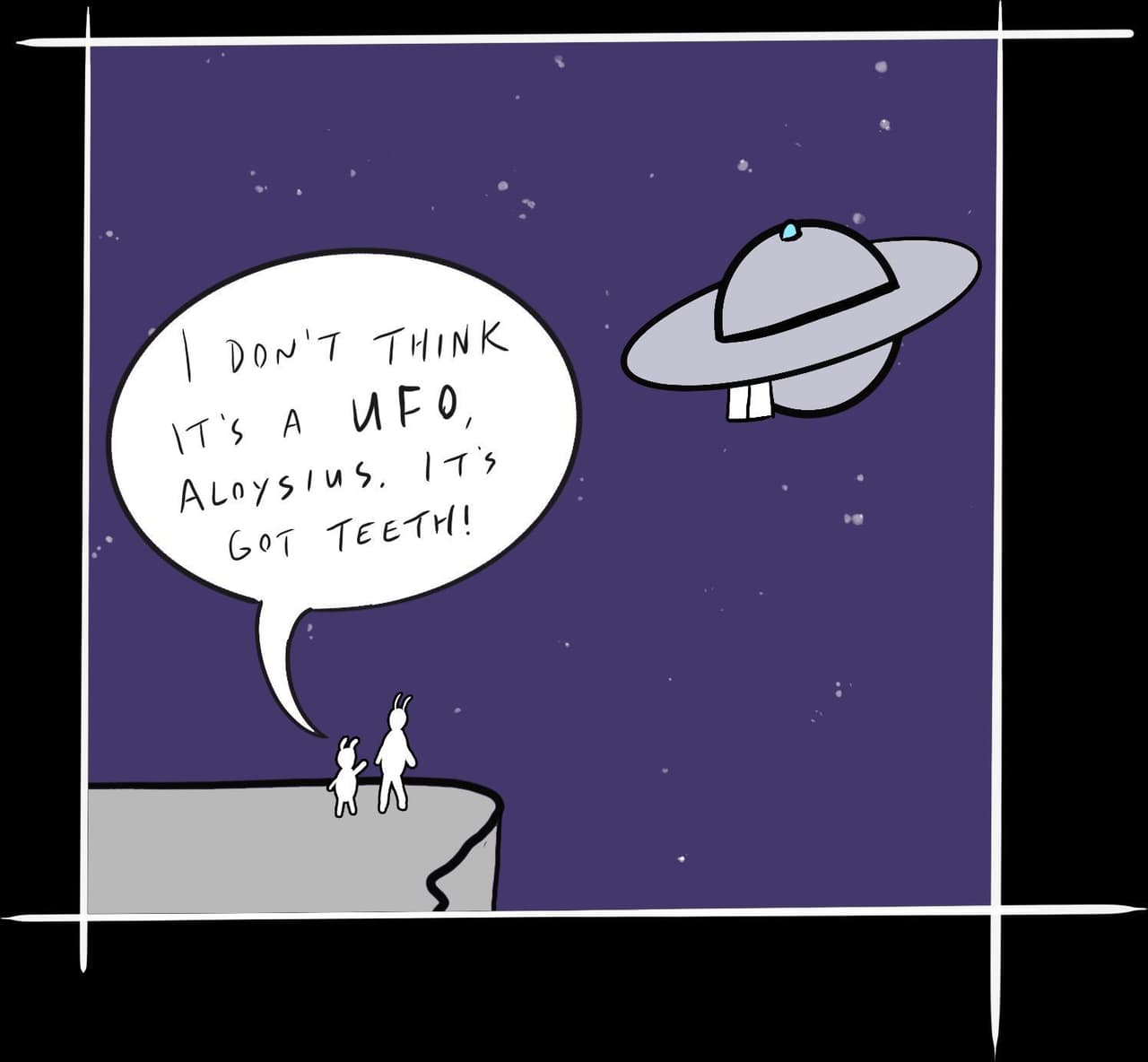 I Dont Think Its a UFO, Aloysius. Its Got Teeth! screenshot 2