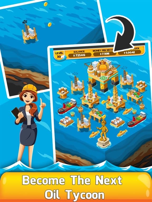 Oil Tycoon 2 -Gold Clicker Inc screenshot 2
