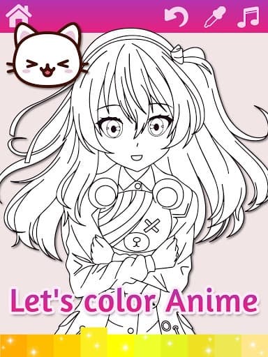 Anime Manga Coloring Pages with Animated Effects screenshot 6