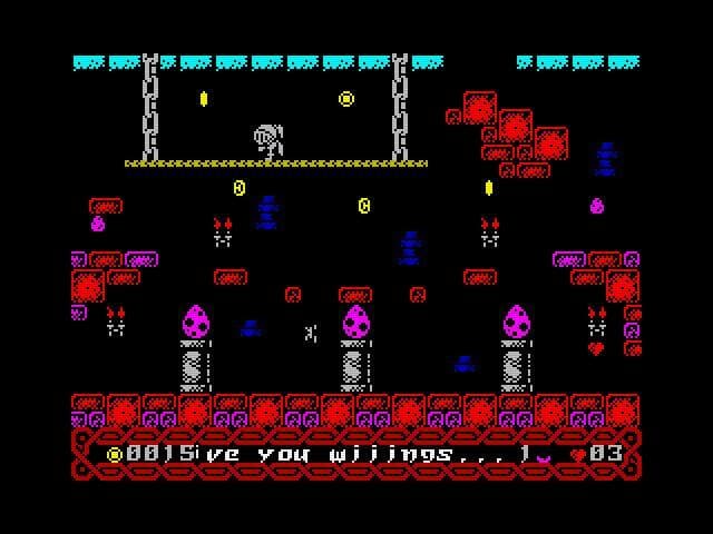 Castle Escape (ZX Spectrum 128 & +2) screenshot 3