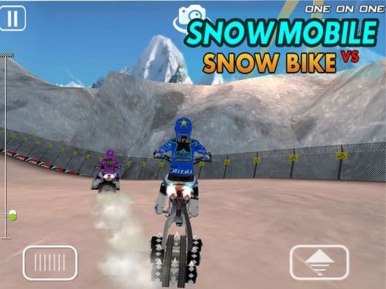 SnowMobile Vs SnowBike - 3D Racing Game