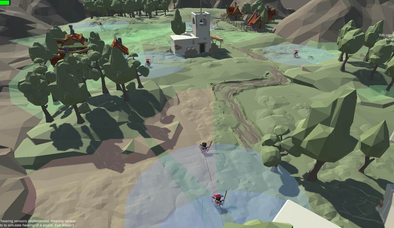 Enemy Artificial Intelligence Demo in Unity screenshot 2