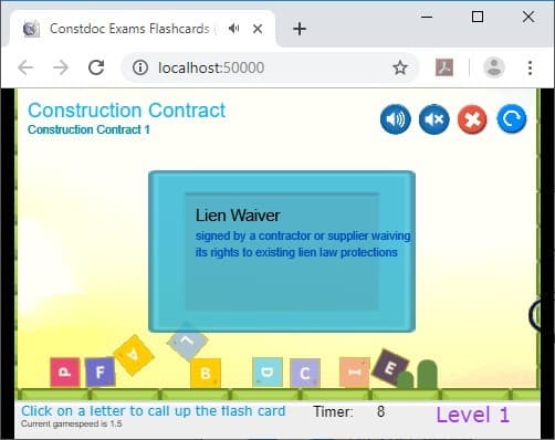 CramFLASH Construction Contract Exam Random Flashcard Apps screenshot 2