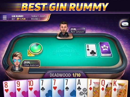Gin Rummy Stars - Card Game screenshot 2