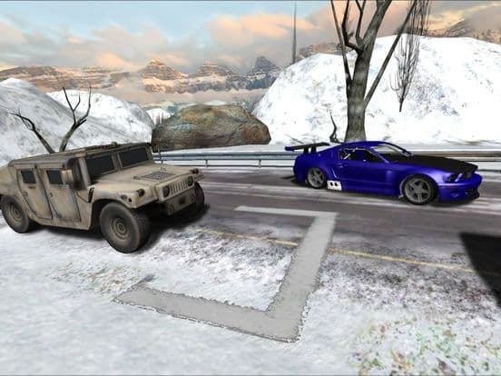 Snow Car Racing screenshot 4