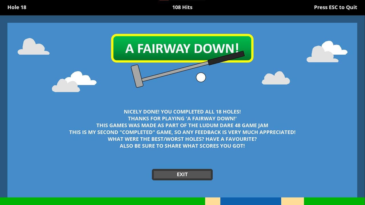 A Fairway Down!