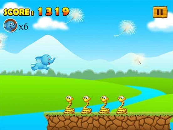 Ninja Baby Elephant Jump - Fun screenshot 2