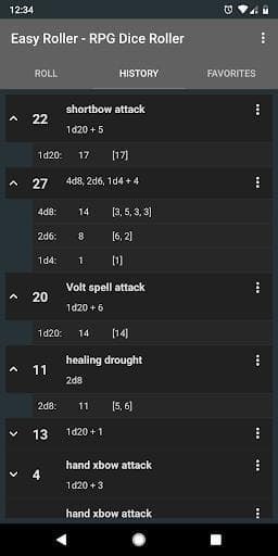 Easy Roller - RPG Dice Roller
