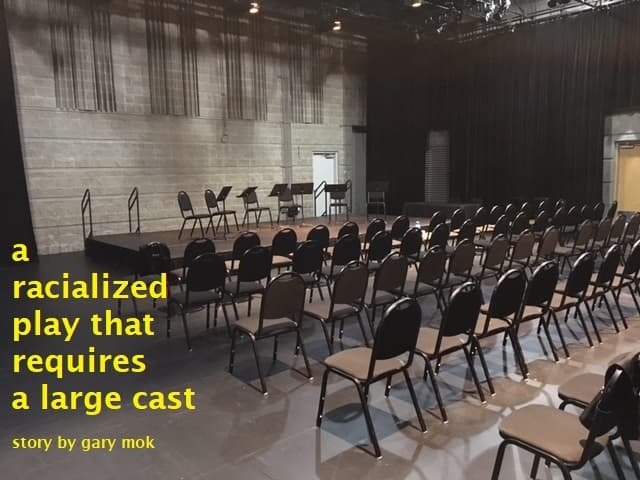 a racialized play that requires a large cast
