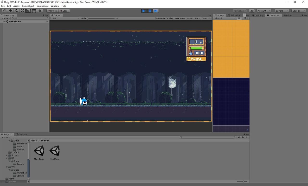 Escena Dino Game Demo