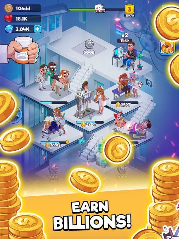 Crazy Hospital - Idle Clicker screenshot 3