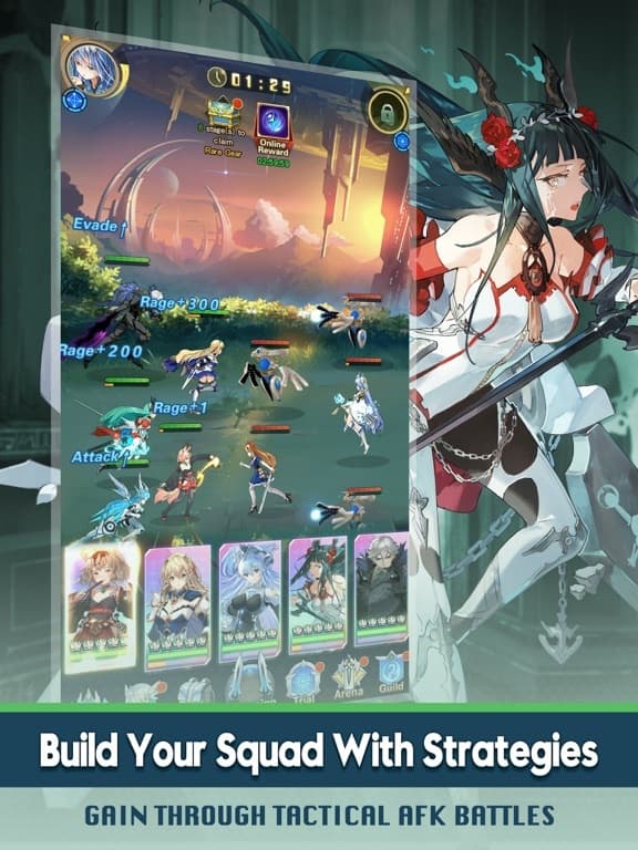 Girls Connect: Idle RPG screenshot 4