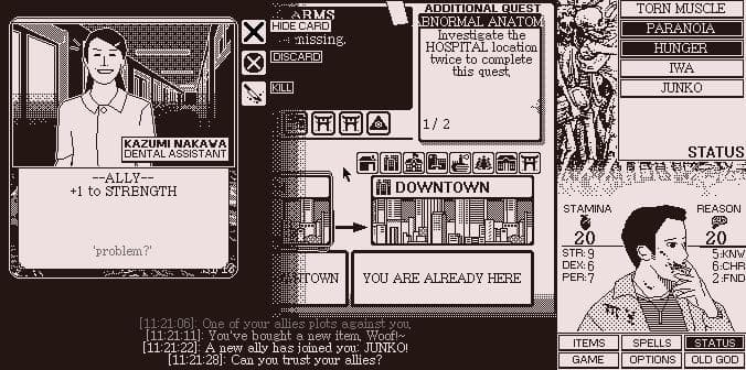 WORLD OF HORROR (itch) screenshot 3