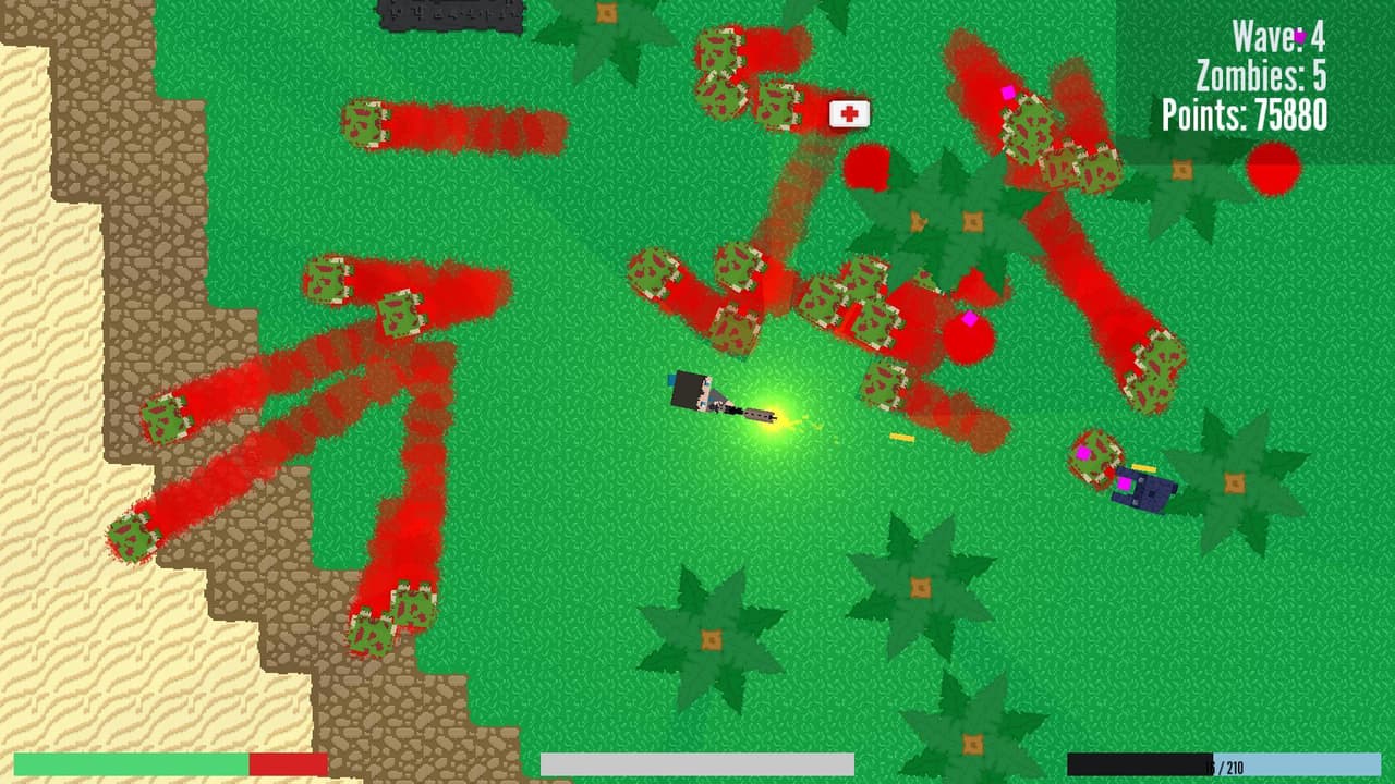Survive: A Top-down Zombie Defense Game screenshot 2