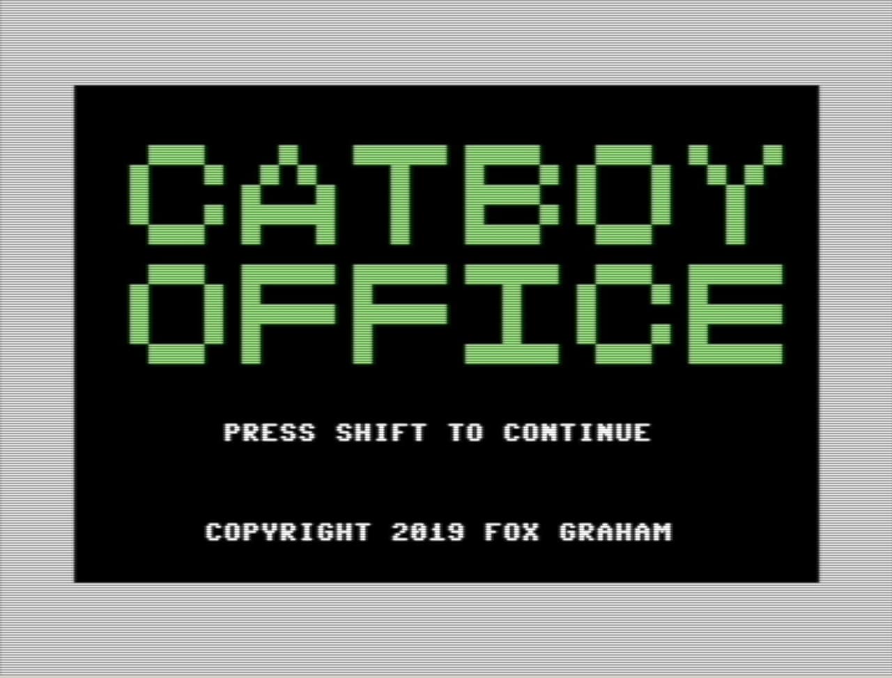 Catboy Office (Commodore 64) screenshot 2