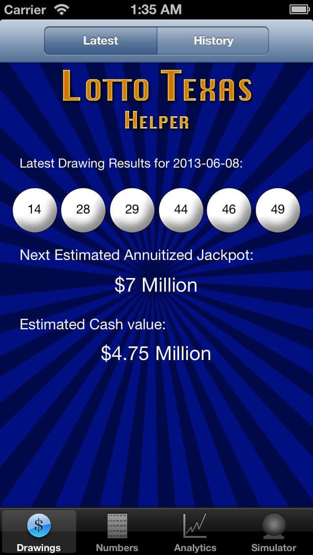 Lotto Texas Helper screenshot 2