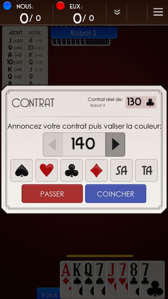 Belote Gratuit Jogatina screenshot 4