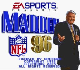 Madden NFL 96 screenshot 6