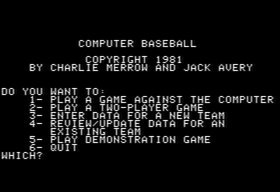 Computer Baseball screenshot 4