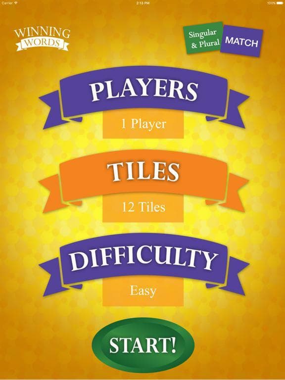 Singular and Plural Match screenshot 3