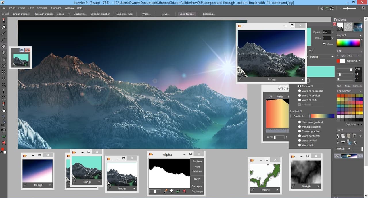 PD Howler 9.6 Digital Painter and Visual FX box screenshot 6