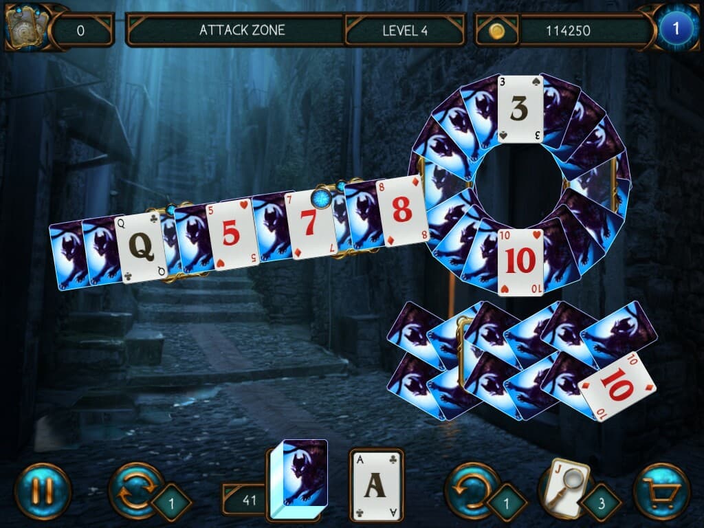 Detective Solitaire Inspector Magic and the Man Without Face screenshot 2