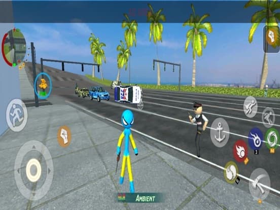 Stickman Rope Hero Crime City screenshot 5