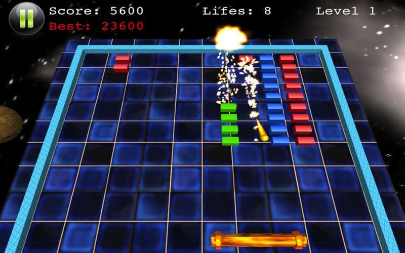 Block Smasher - 3D Arcade Action Reaction Brick Breaker Game