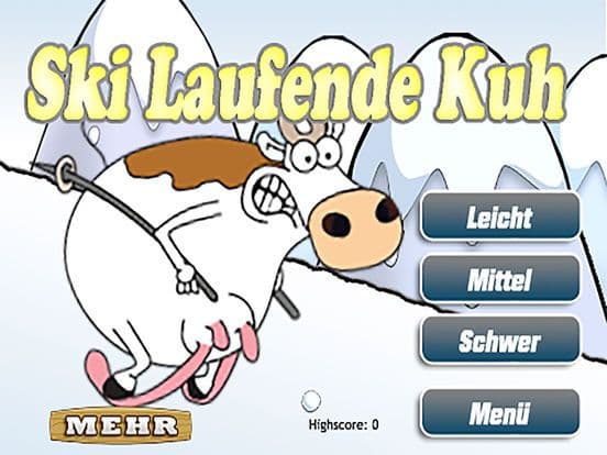 Die Verrückte Ski Laufende Kuh Gratis screenshot 5