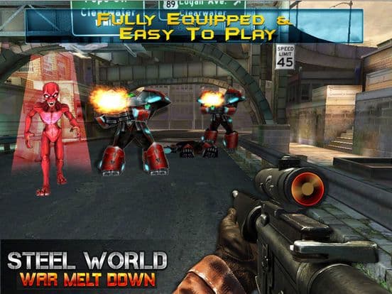 Steel World War Melt Down: Ultimate Robots Fighting screenshot 3