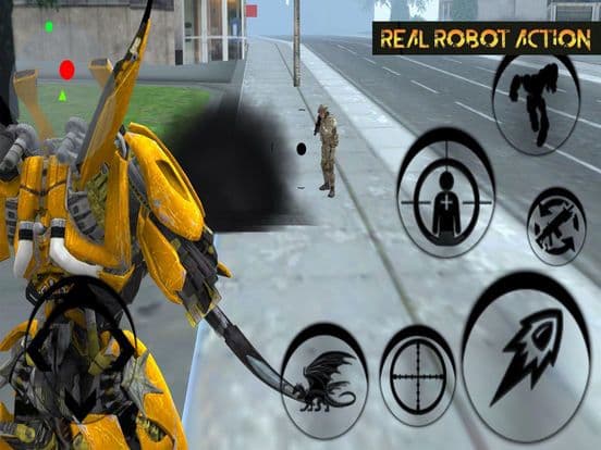 Futuristic Robot Fighting War