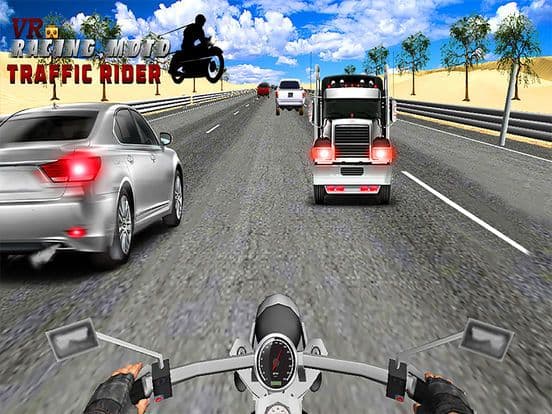 VR Racing Moto Traffic Rider screenshot 5
